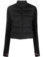 Moncler Grenoble cardigan à empiècements matelassés - Noir