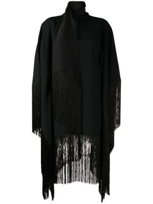 Taller Marmo robe-caftan Mrs Ross Piccolo à franges - Noir
