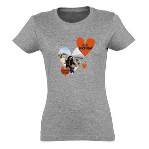 T-shirt voor vrouwen bedrukken - Grijs - M