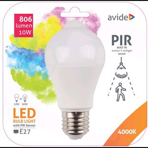 Avide Smart LED Peer A60 E27 Met Geïntegreerde PIR Bewegingssensor 10W 806
