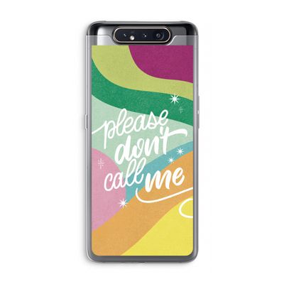 Don't call: Samsung Galaxy A80 Transparant Hoesje