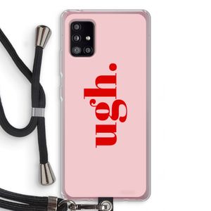 Ugh: Samsung Galaxy A51 5G Transparant Hoesje met koord