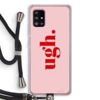 Ugh: Samsung Galaxy A51 5G Transparant Hoesje met koord Ugh: Samsung Galaxy A51 5G Transparant Hoesje met koord