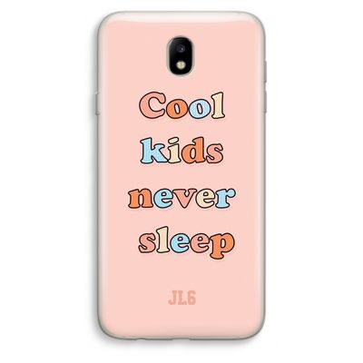 Cool Kids Never Sleep: Samsung Galaxy J7 (2017) Transparant Hoesje