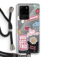 Positivity: Samsung Galaxy S20 Ultra Transparant Hoesje met koord