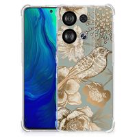 Case voor OPPO Reno8 Vintage Bird Flowers - thumbnail