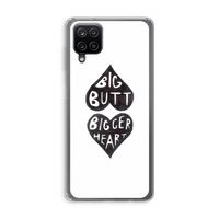 Big butt bigger heart: Samsung Galaxy A12 Transparant Hoesje