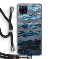 Oceaan: Samsung Galaxy A12 Transparant Hoesje met koord