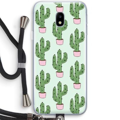Cactus Lover: Samsung Galaxy J3 (2017) Transparant Hoesje met koord