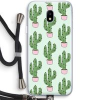 Cactus Lover: Samsung Galaxy J3 (2017) Transparant Hoesje met koord