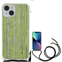 iPhone 14 Stevig Telefoonhoesje Green Wood