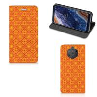 Nokia 9 PureView | Hoesje met Magneet | Batik Oranje
