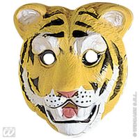 Plastic kindermasker tijger - thumbnail