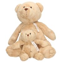 2x Pluche mama en kind Buster knuffelberen 40/23 cm knuffels