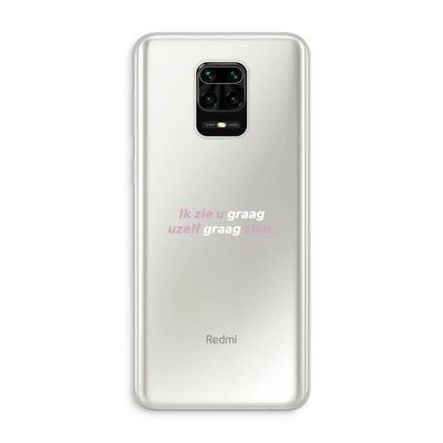 uzelf graag zien: Xiaomi Redmi Note 10 Lite Transparant Hoesje