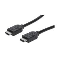 Manhattan 308434-CG HDMI-kabel HDMI Aansluitkabel HDMI-A-stekker, HDMI-A-stekker 15.00 m Zwart