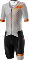 Castelli Free Sanremo 2 trisuit korte mouwen zilvergrijs/zwart heren S