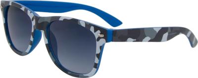 Kool-KidZ Wayfarer Kinder Zonnebril Camo Blauw
