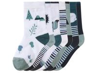 lupilu 7 Paar kinder sokken (wit/blauw/munt, 27/30)