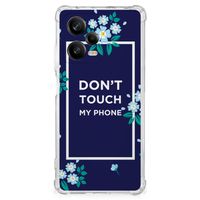 Xiaomi Redmi Note 12 Pro Plus Anti Shock Case Flowers Blue DTMP