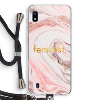 Feminist: Samsung Galaxy A10 Transparant Hoesje met koord