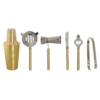 Cocktail Set Home ESPRIT Gouden Roestvrij staal 22 x 22 x 21 cm