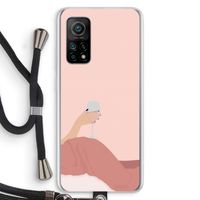Wine: Xiaomi Mi 10T 5G Transparant Hoesje met koord