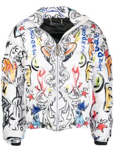 Philipp Plein veste matelassée Skull and Plein - Blanc