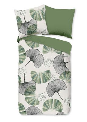Good Morning Dekbedovertrek "bladeren" - Multi - (200x200 cm) - Katoen