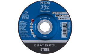 PFERD 62212626 Sg Steel Afbraamschijf gebogen Diameter 125 mm Boordiameter 22.23 mm 10 stuk(s)