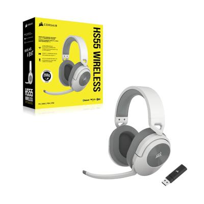 Corsair HS55 WIRELESS Headset Draadloos Hoofdband Gamen Bluetooth Wit Corsair HS55 WIRELESS Headset Draadloos Hoofdband Gamen Bluetooth Wit