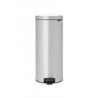 Brabantia newIcon pedaalemmer 30 liter met kunststof binnenemmer - Metallic Grey - thumbnail