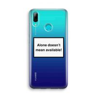 Alone: Huawei P Smart (2019) Transparant Hoesje