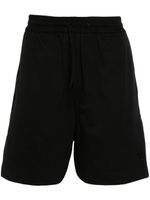 Y-3 logo-print track shorts - Noir - thumbnail