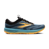 Brooks Revel 7 hardloopschoenen storm blue/black/orange pop heren 42