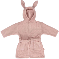 Jollein Badjas met konijnenoortjes - Wild Rose