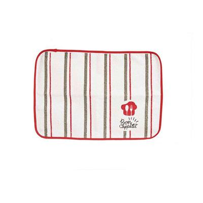 Individueel tafelkleed Kinvara Bon Apetit Wit Rood