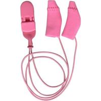 Ear Gear - Mini Curved - Roze - met koord - hoortoestellen - tegen vocht en wind