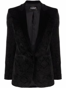 DONDUP blazer en velours à simple boutonnage - Noir