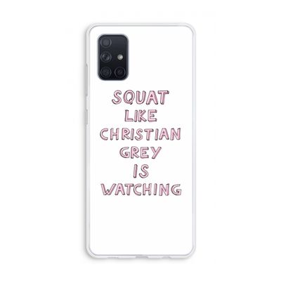 Christian Grey: Galaxy A71 Transparant Hoesje