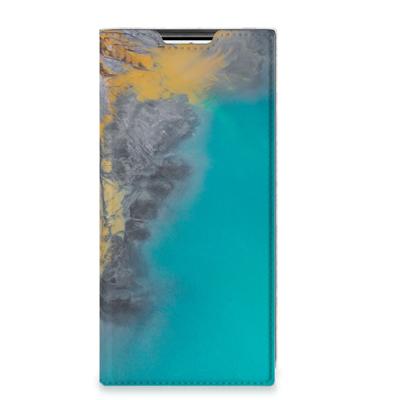 Samsung Galaxy S22 Ultra | Standcase | Marble Blue Gold