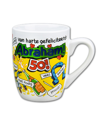 Cartoonmok 50 jaar man