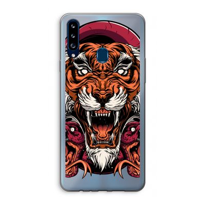 Tiger and Rattlesnakes: Samsung Galaxy A20s Transparant Hoesje