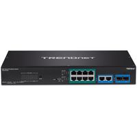 Trendnet TPE-3012LS netwerk-switch Managed Gigabit Ethernet (10/100/1000) Power over Ethernet (PoE) 1U Zwart - thumbnail