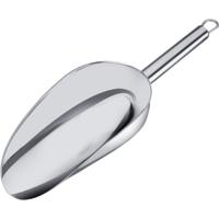Keukenhulp voedsel doseer schep - rvs - 200 ml - 25 x 8 cm - opstaande rand