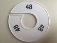 Maatring 11 cm wit/zwart 48