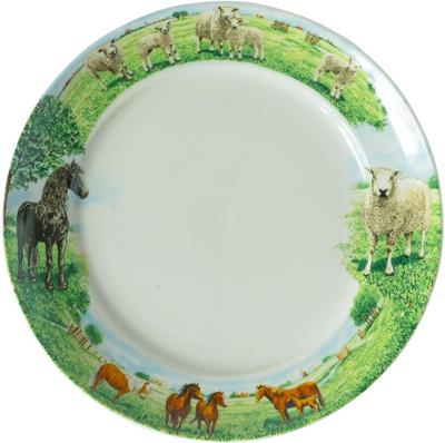 Wiebe Van Der Zee Wiebe van der Zee Bord 21 cm Paard/Schaap