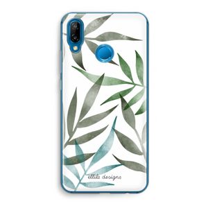 Tropical watercolor leaves: Huawei P20 Lite Transparant Hoesje