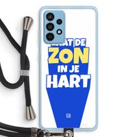 Laat de zon in je hart: Samsung Galaxy A52 Transparant Hoesje met koord