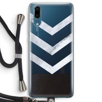 Marmeren pijlen: Huawei P20 Transparant Hoesje met koord